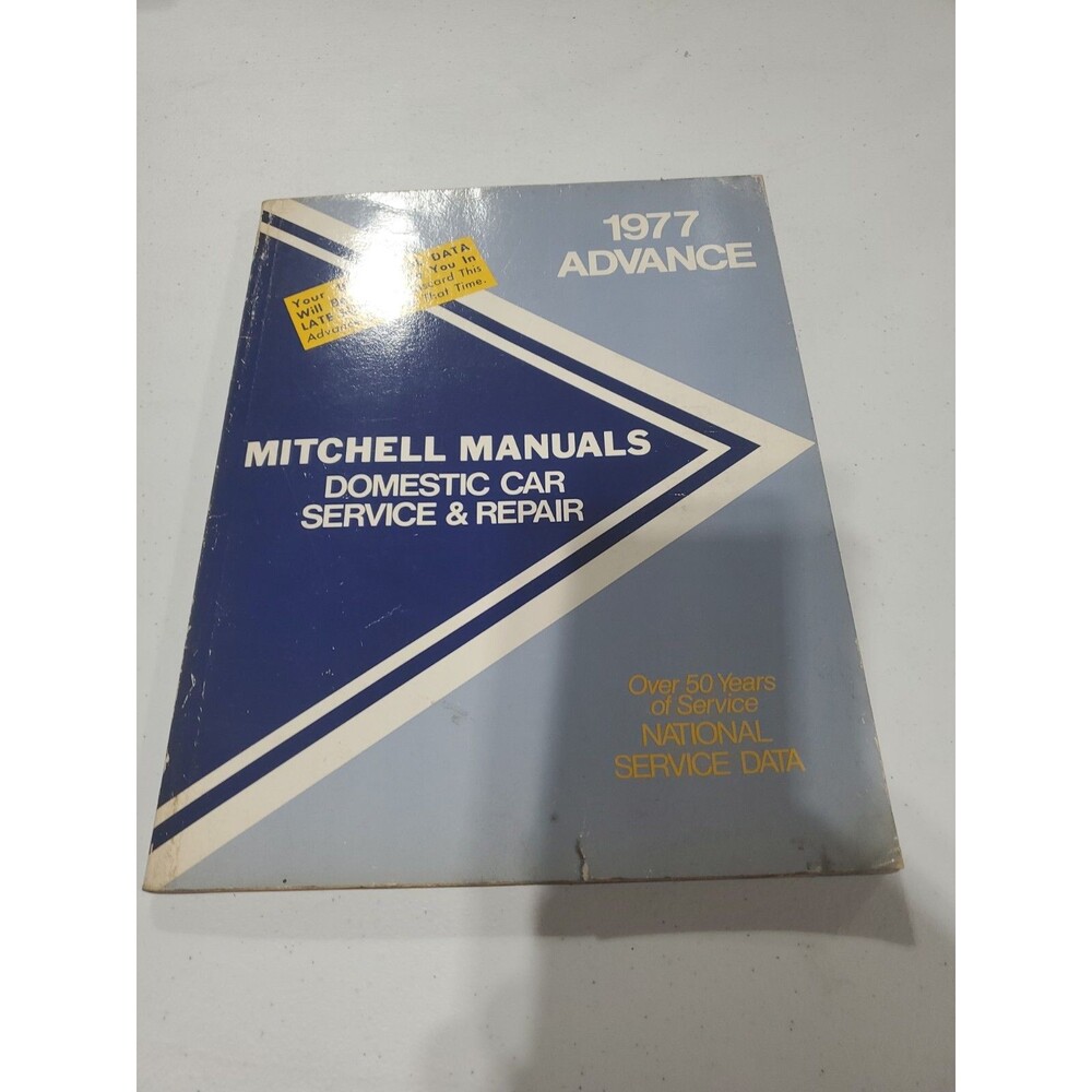 Advance Mitchell Domestic Car Service and Repair Manuals 1977